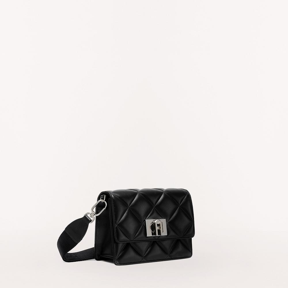 Furla 1927 Soft Vesker Oslo - Crossbody Dame Svart SDQ847503